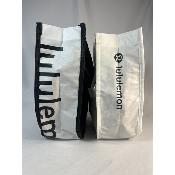 Lululemon Pair of Reusable Bags Black White - Picture 2 of 6